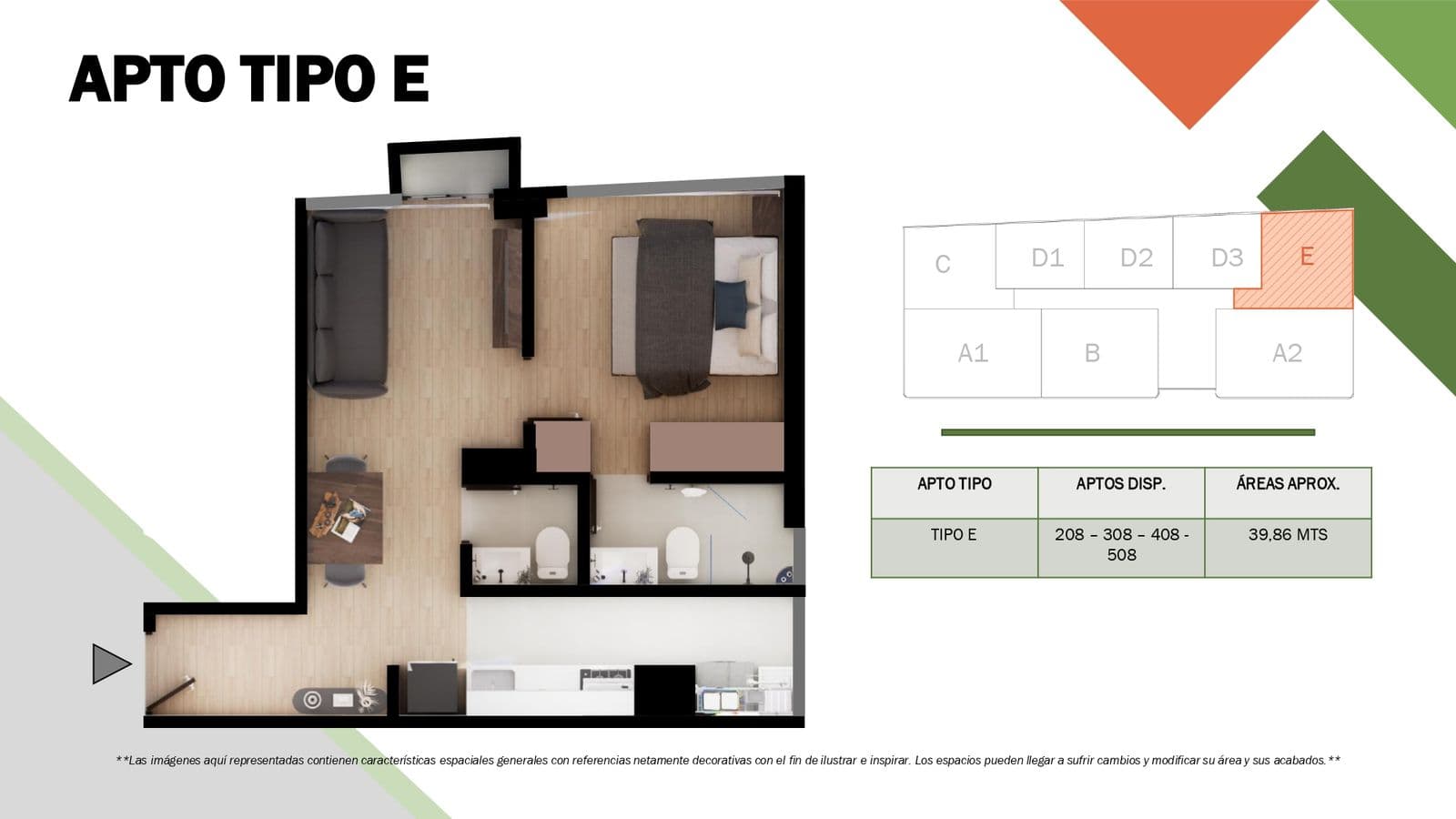 Plano Apartamento Tipo E