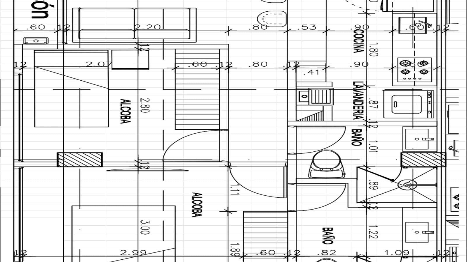 Plano Apartamento Tipo A1 -A2